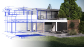 Planungsskizze für einen Bau